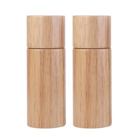 ShirtHousehold Oak Grinder Seasoning Bottle Kitchen Tools (Option: 6inch)