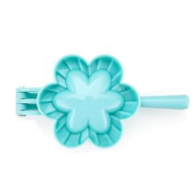 Kitchen Dumpling Maker, Heart Butterfly Flower Shape DIY Dumplings Making Dough Press Pie Dumpling Ravioli Mold (Style: Flower-L)
