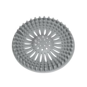 Bathroom Hair Sink Filter Floor Drain Strainer Water Hair Stopper Bath Catcher Shower Cover Clog Kitchen Sink Anti-blocking (Green: Grey)