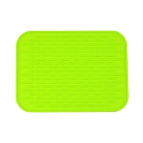 Multifunctional And Durable Silicone Round Non-slip Heat-resistant Mat; Coaster Mat; Placemat; Pot Mat; Table Mat (Green: Green, Quantity: 1pc)