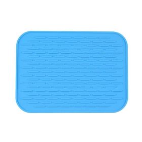 Multifunctional And Durable Silicone Round Non-slip Heat-resistant Mat; Coaster Mat; Placemat; Pot Mat; Table Mat (Green: Blue, Quantity: 1pc)