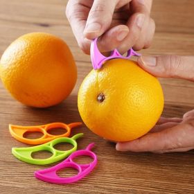 5pcs; Random Color Food Grade Steel Rocker; Orange Opener; Orange Peel Essential Tools (Green: 5pcs Random Color)