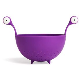 Spaghetti Monster - Kitchen Strainer for Draining Pasta (Green: Purple)