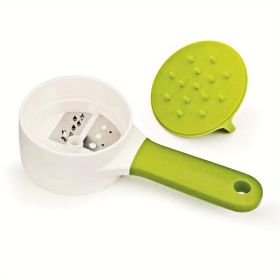 1pc Spiral Carrot Spiralizer Grater Vegetable AccessoriesVeget Tools Manual Kitchen Handheld Cutter Slicer Gadget Shredder Peeler (Green: Green)